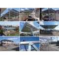 promotional good quality aluminum double carport solar carport